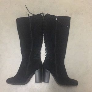 Black  heeled boots